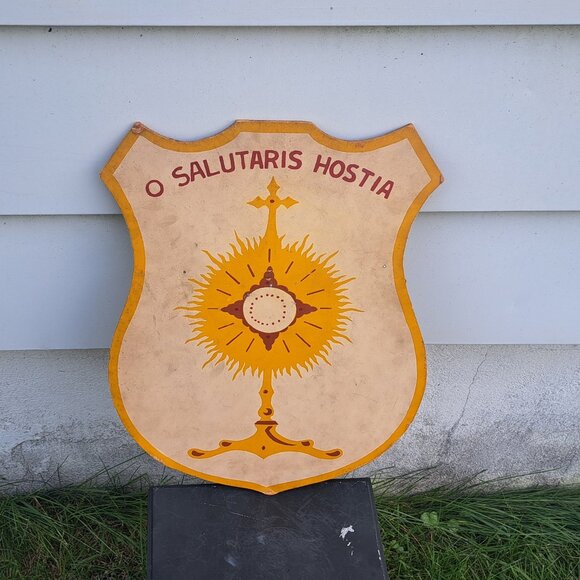 O Salutaris Hostia Monstrance Sign - Picture 11 of 11